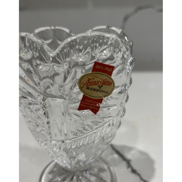 Anna Hutte Bleikristall 5" Lead Crystal Vase Made In Germany - Picture 6 of 6